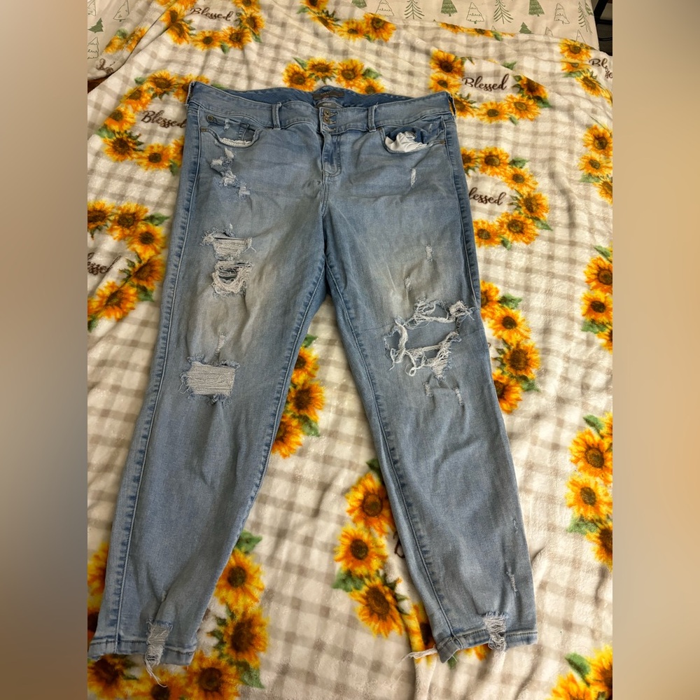 Size 22 ripped jeans from torrid.